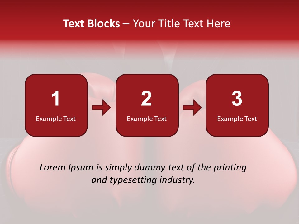 A Man In A Suit With Boxing Gloves On His Chest PowerPoint Template