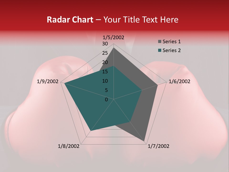 A Man In A Suit With Boxing Gloves On His Chest PowerPoint Template