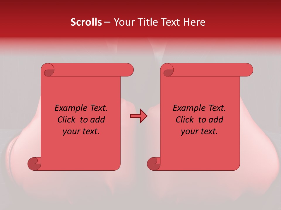 A Man In A Suit With Boxing Gloves On His Chest PowerPoint Template
