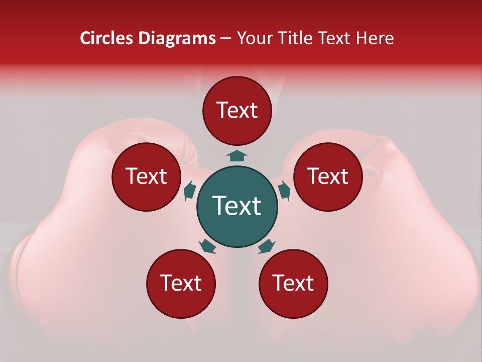 A Man In A Suit With Boxing Gloves On His Chest PowerPoint Template