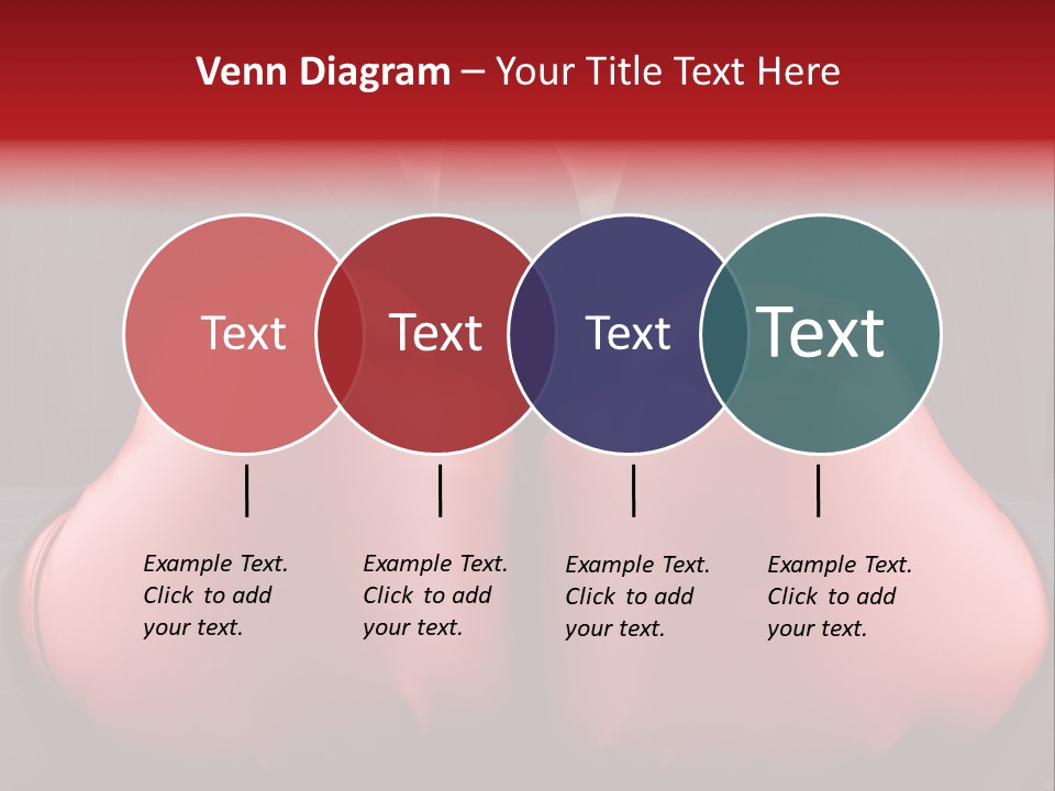 A Man In A Suit With Boxing Gloves On His Chest PowerPoint Template