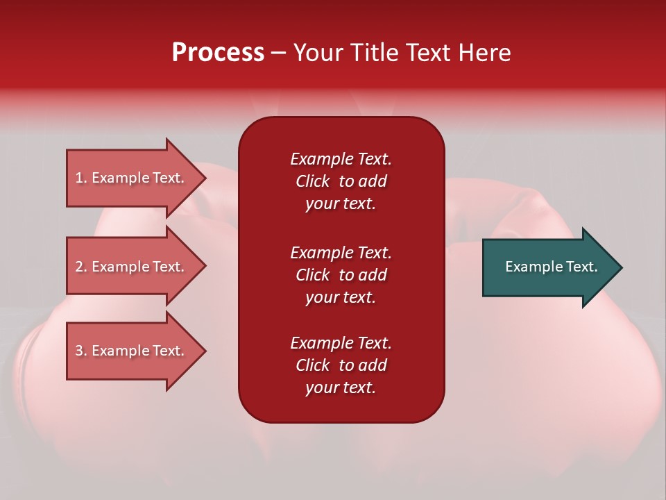 A Man In A Suit With Boxing Gloves On His Chest PowerPoint Template