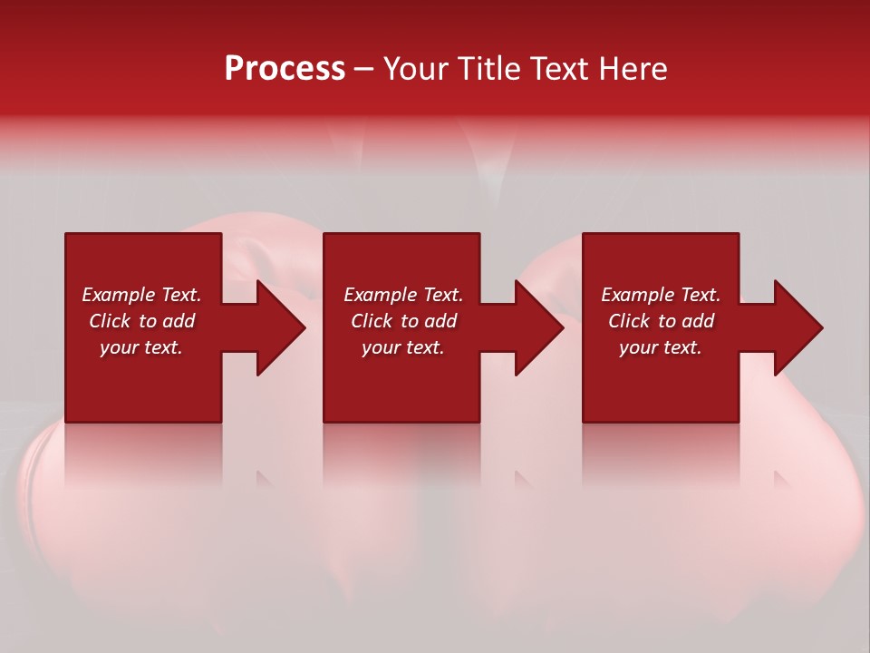 A Man In A Suit With Boxing Gloves On His Chest PowerPoint Template
