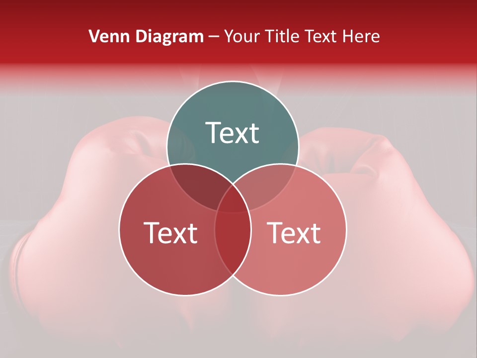 A Man In A Suit With Boxing Gloves On His Chest PowerPoint Template