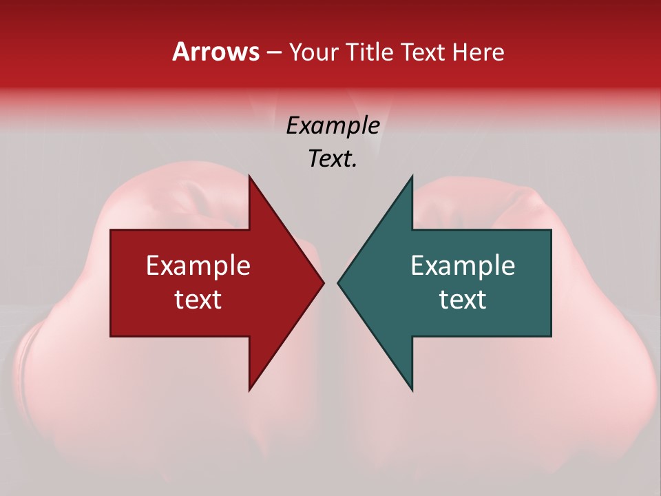 A Man In A Suit With Boxing Gloves On His Chest PowerPoint Template