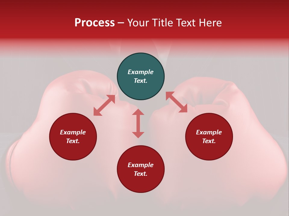 A Man In A Suit With Boxing Gloves On His Chest PowerPoint Template