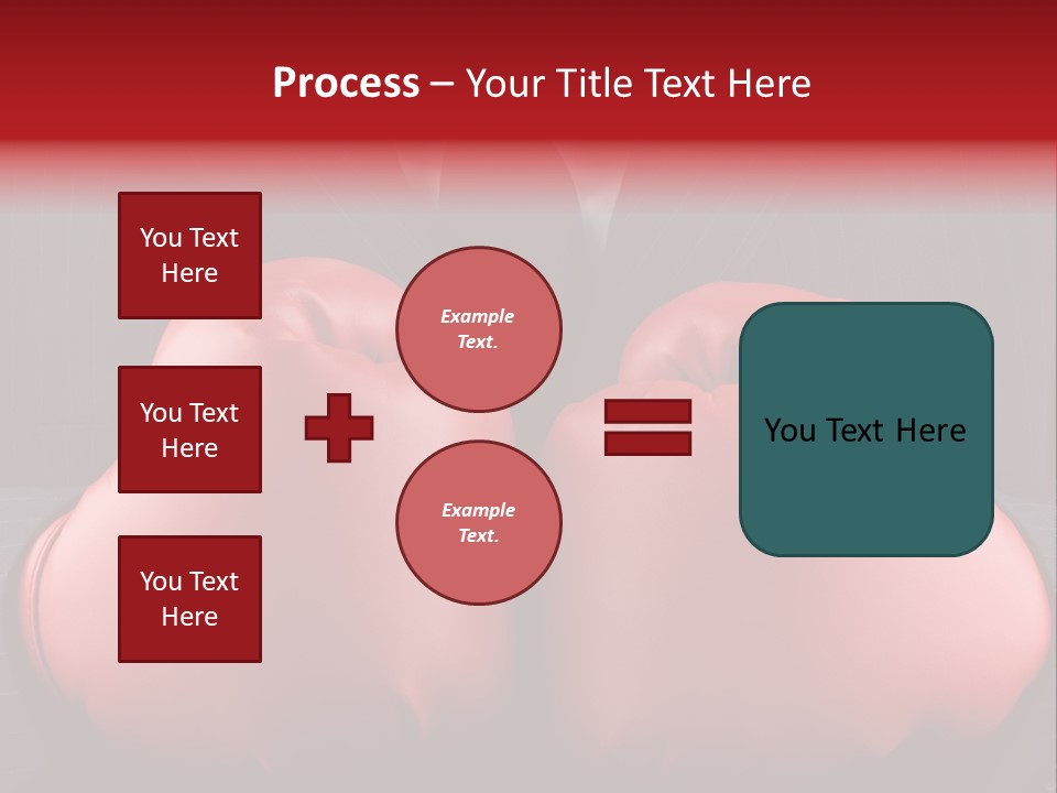 A Man In A Suit With Boxing Gloves On His Chest PowerPoint Template