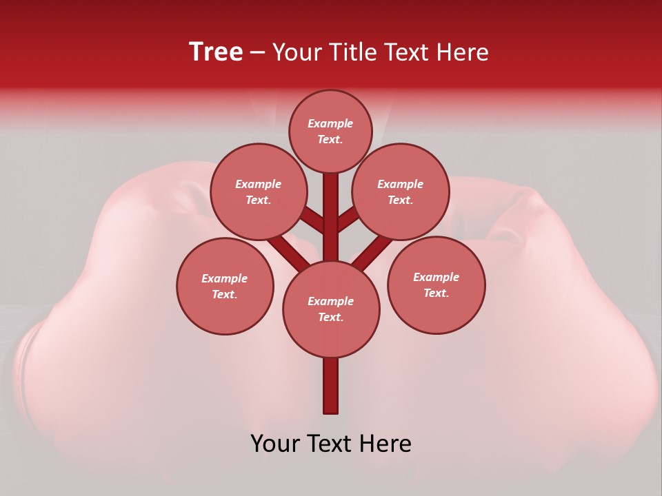 A Man In A Suit With Boxing Gloves On His Chest PowerPoint Template