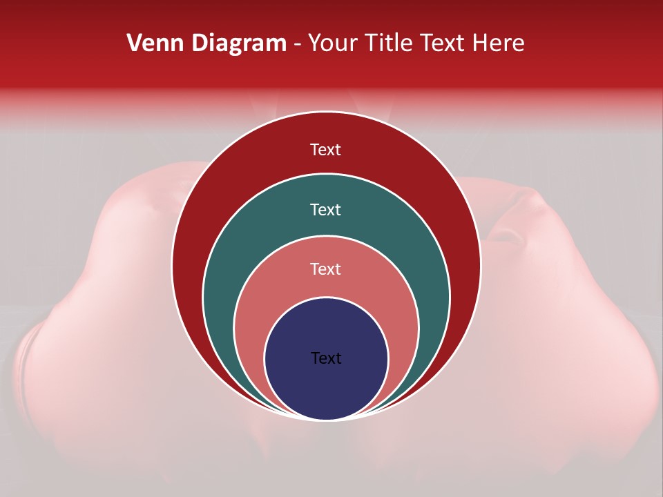 A Man In A Suit With Boxing Gloves On His Chest PowerPoint Template