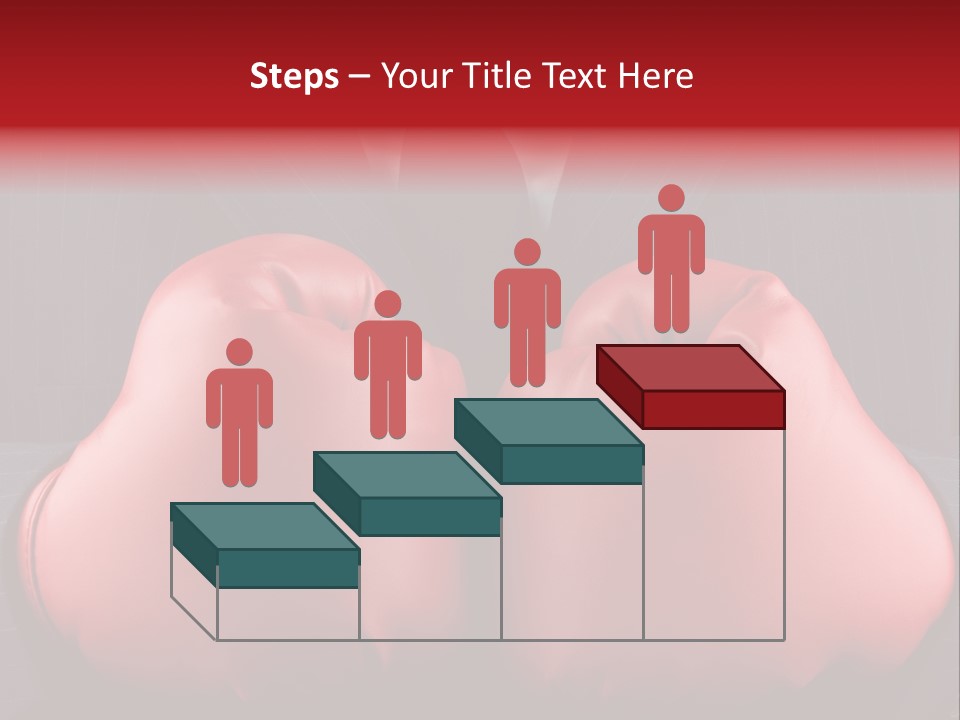 A Man In A Suit With Boxing Gloves On His Chest PowerPoint Template