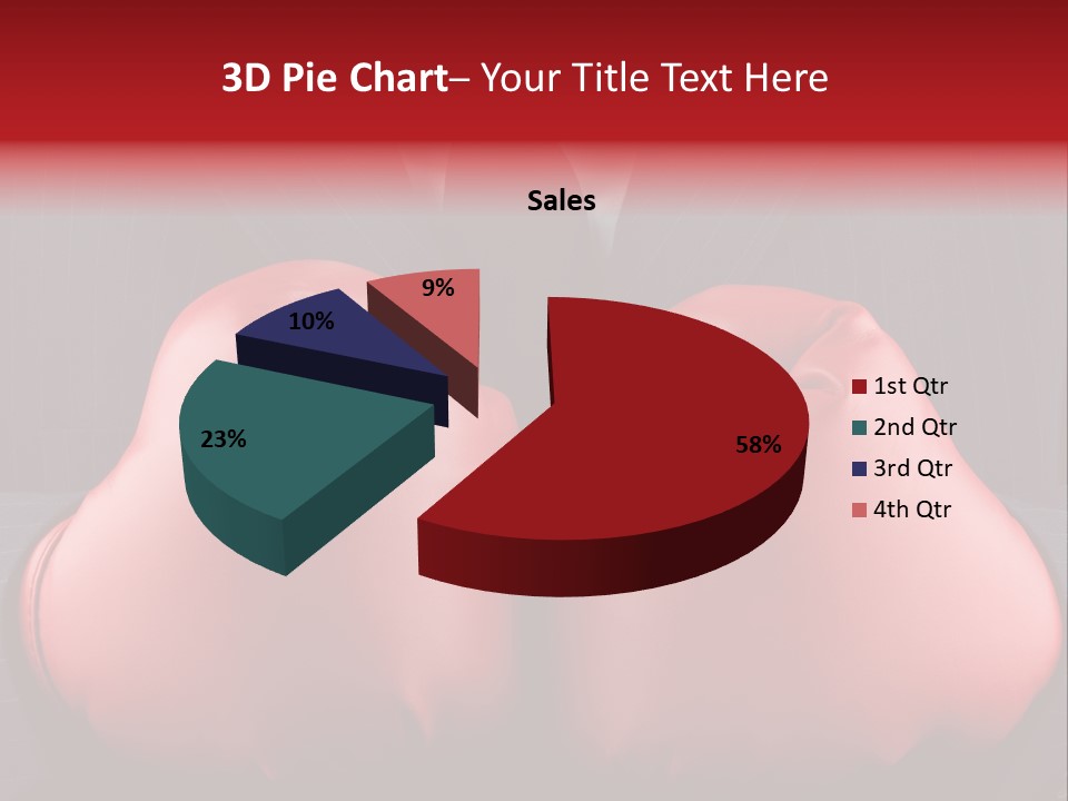 A Man In A Suit With Boxing Gloves On His Chest PowerPoint Template