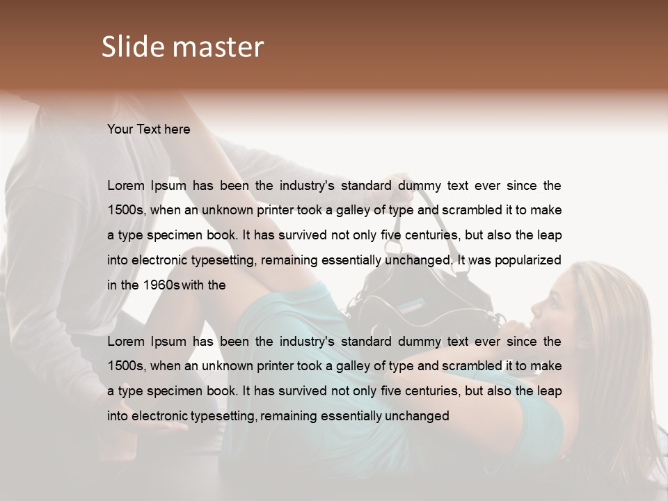 Feet Purse Knockout PowerPoint Template