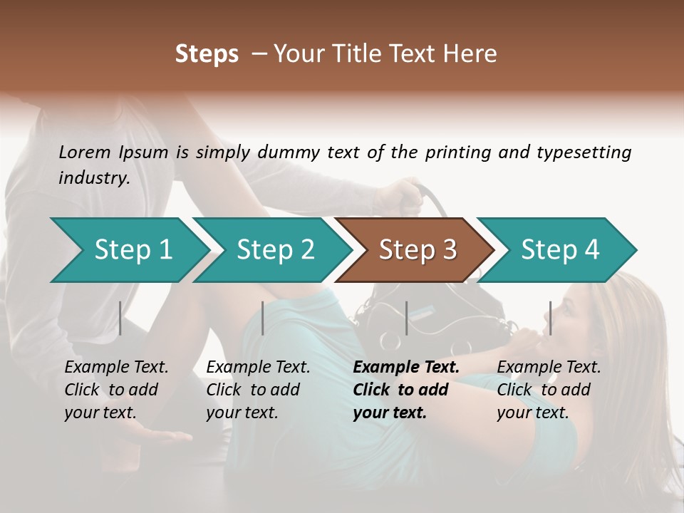 Feet Purse Knockout PowerPoint Template