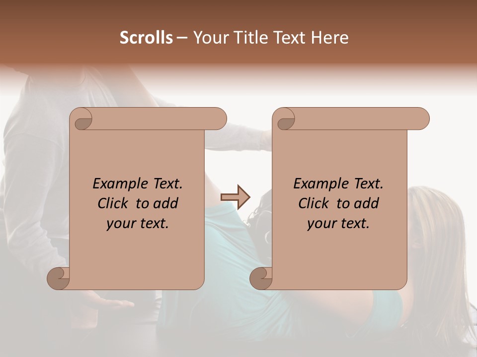 Feet Purse Knockout PowerPoint Template