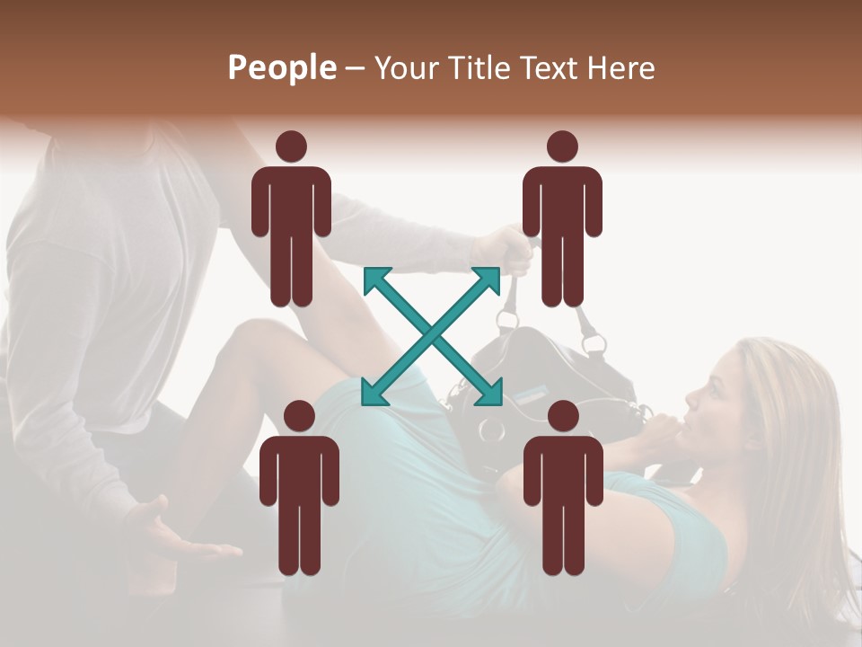 Feet Purse Knockout PowerPoint Template