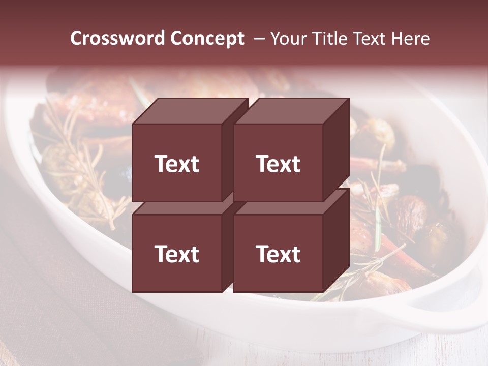 Dish Meat Close Up PowerPoint Template