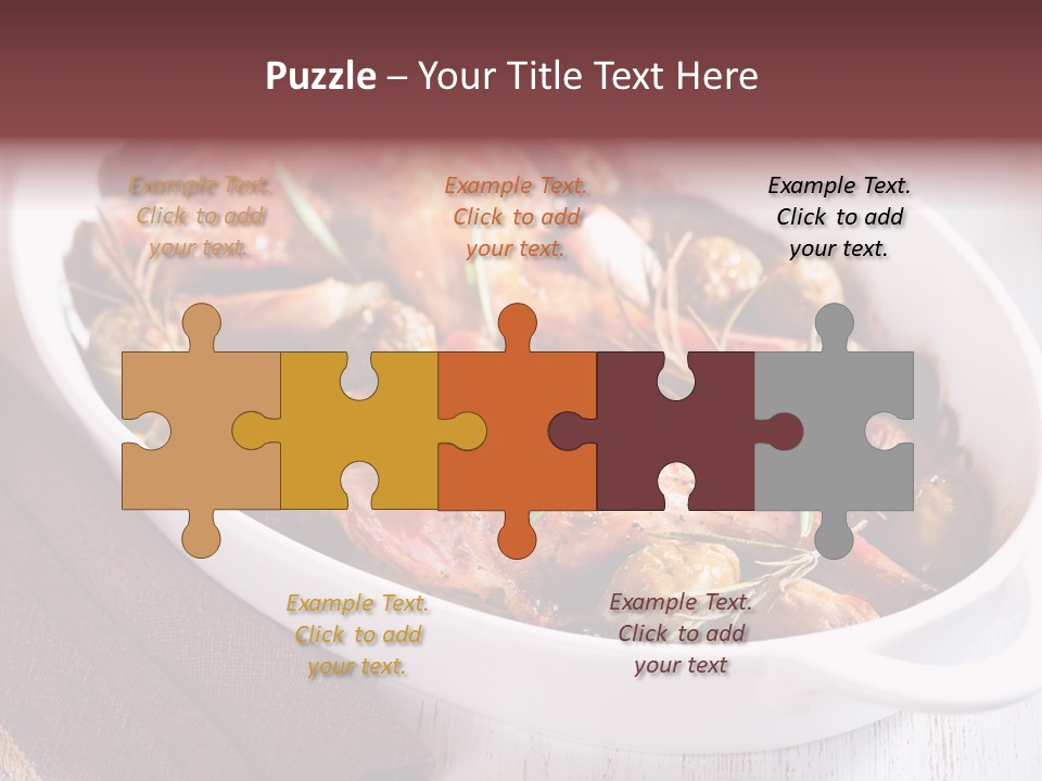 Dish Meat Close Up PowerPoint Template