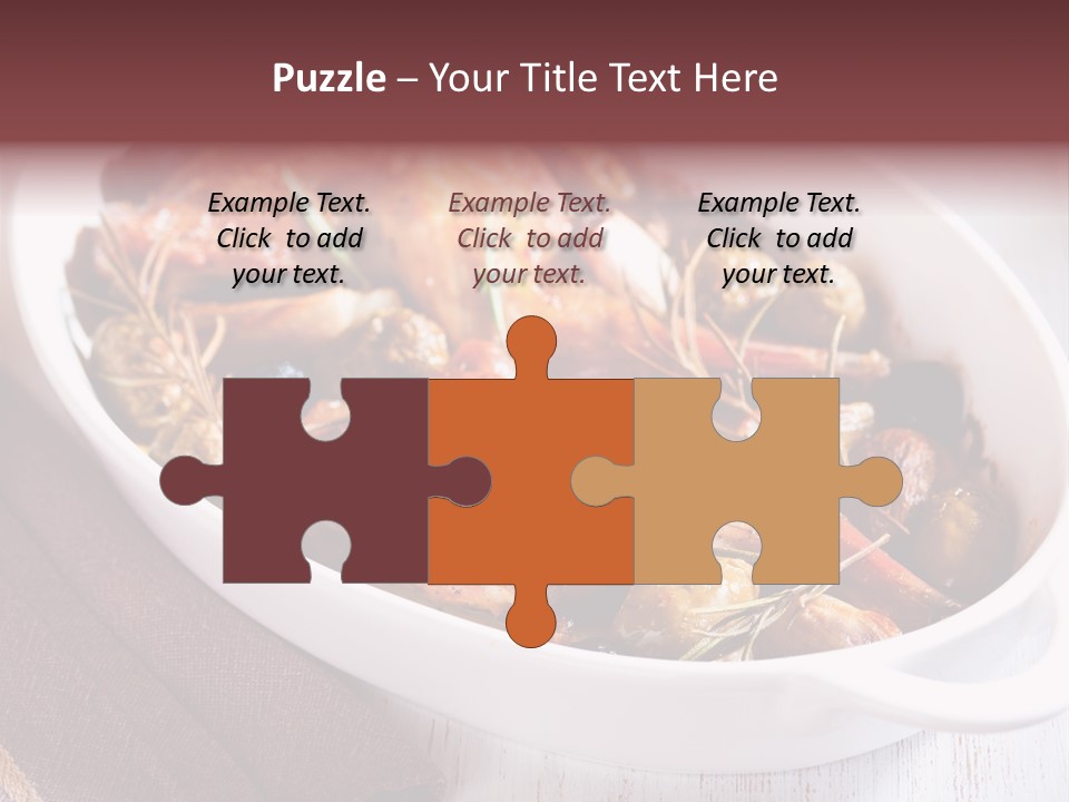 Dish Meat Close Up PowerPoint Template