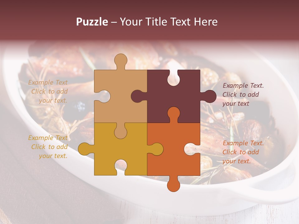 Dish Meat Close Up PowerPoint Template