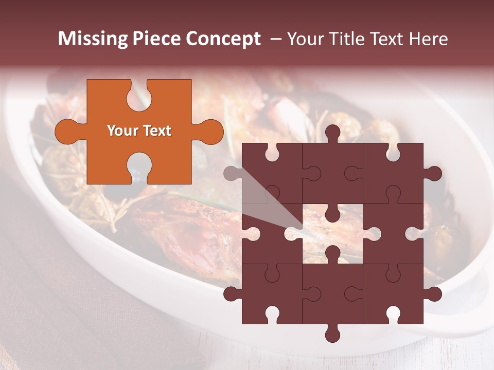 Dish Meat Close Up PowerPoint Template