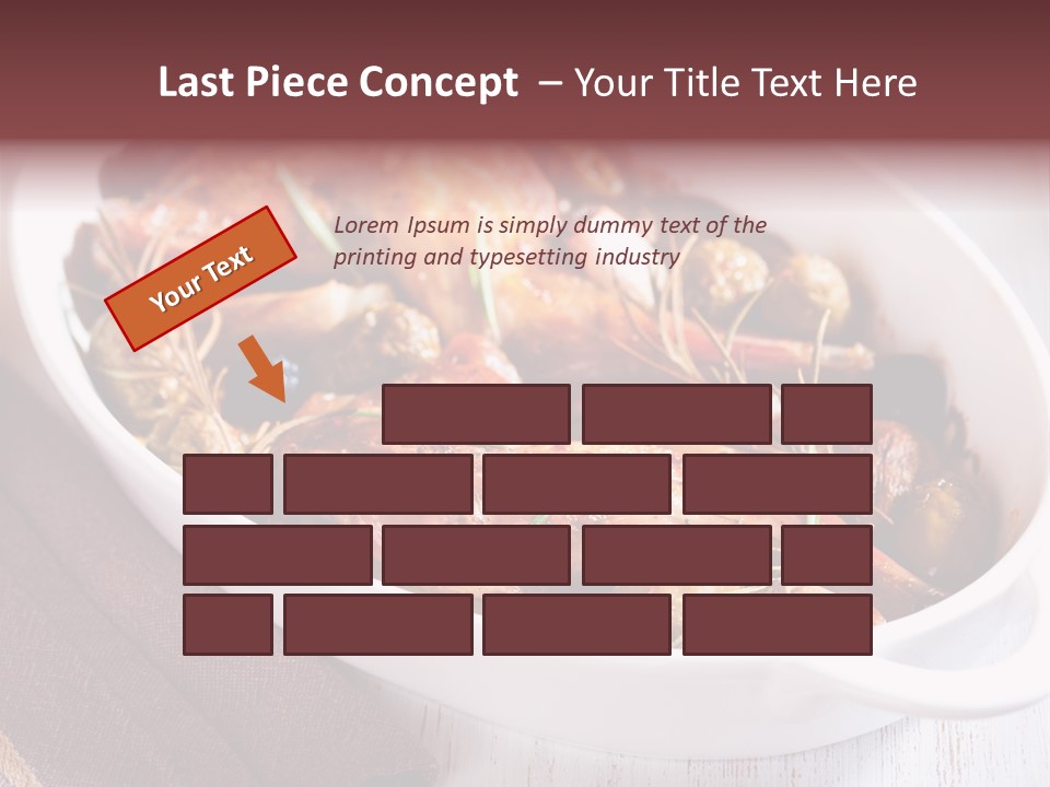Dish Meat Close Up PowerPoint Template