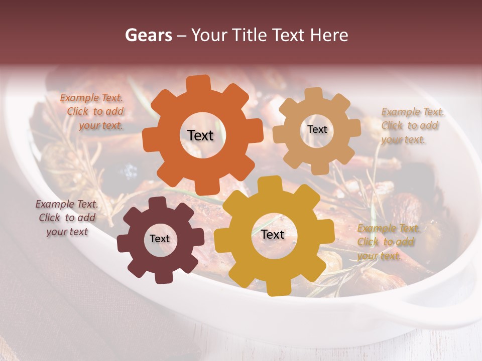 Dish Meat Close Up PowerPoint Template