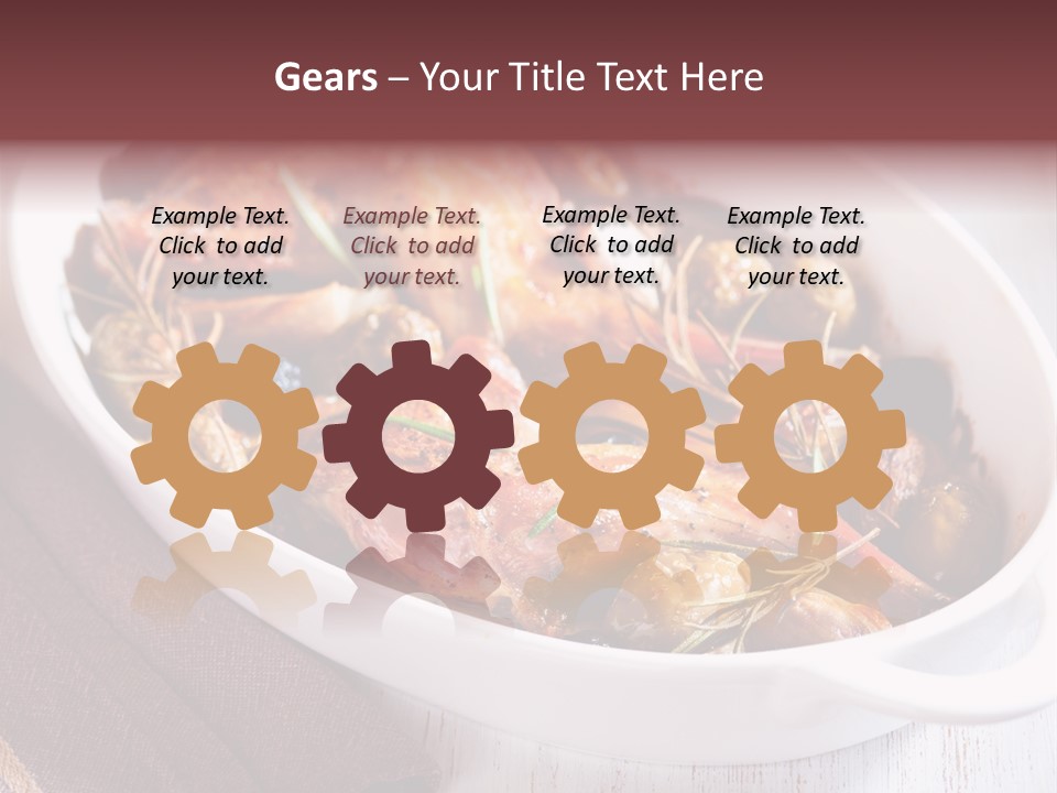 Dish Meat Close Up PowerPoint Template