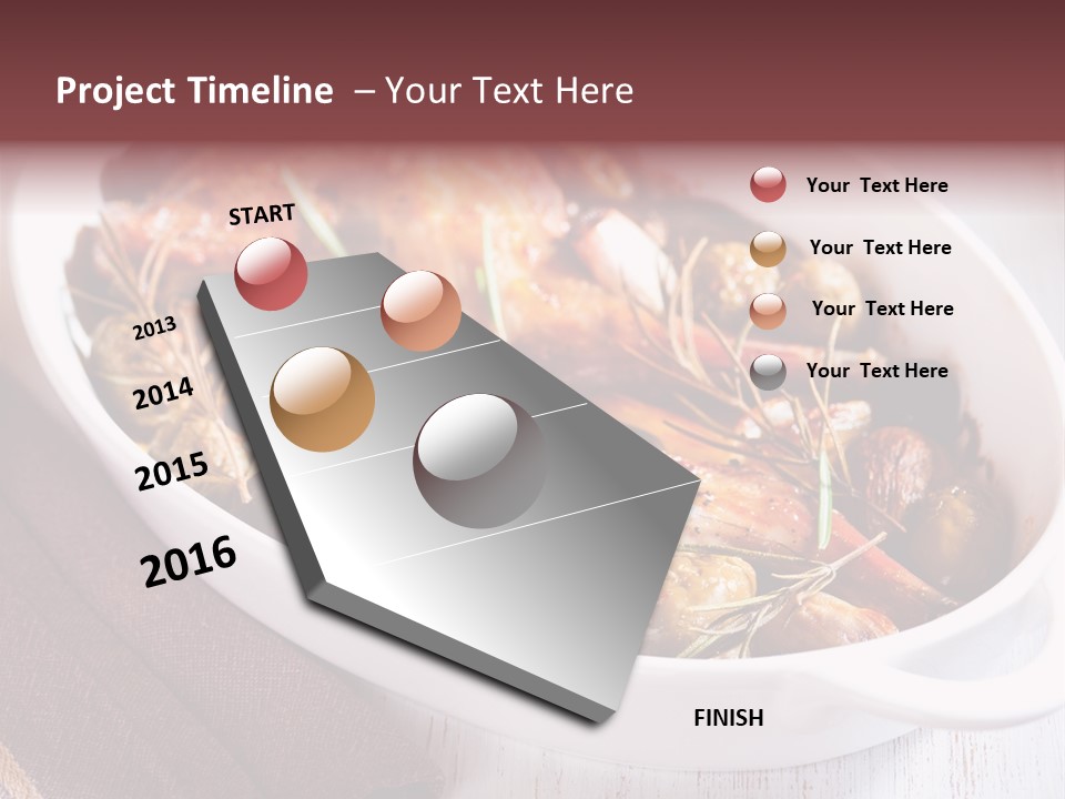 Dish Meat Close Up PowerPoint Template
