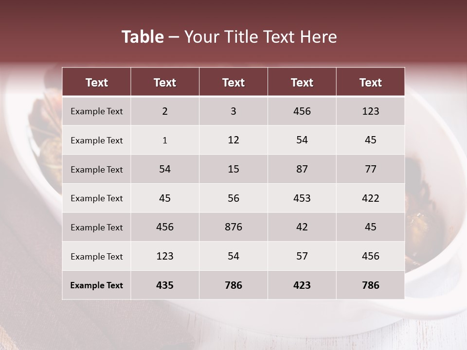 Dish Meat Close Up PowerPoint Template