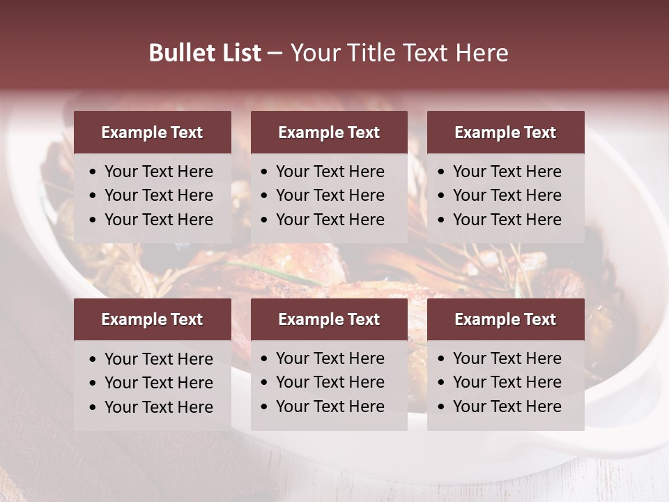 Dish Meat Close Up PowerPoint Template