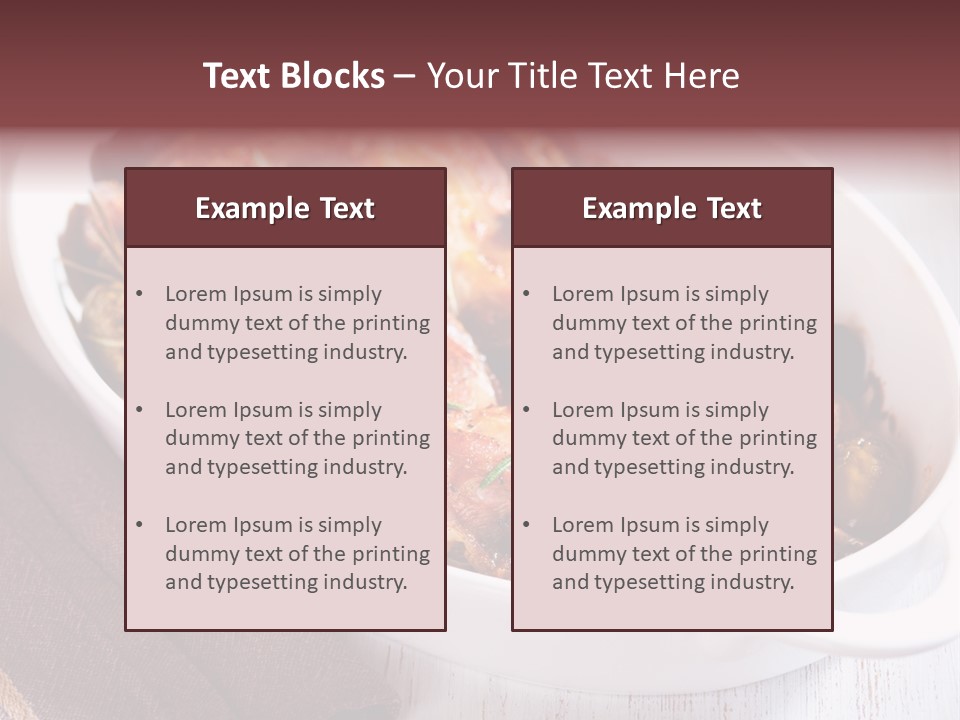 Dish Meat Close Up PowerPoint Template
