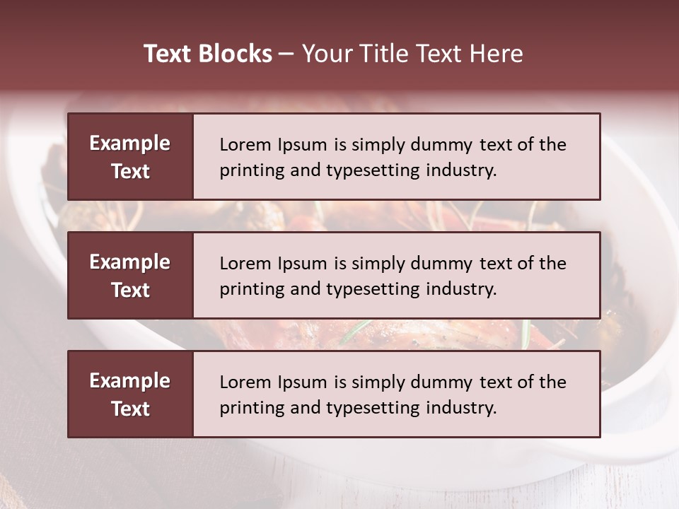 Dish Meat Close Up PowerPoint Template