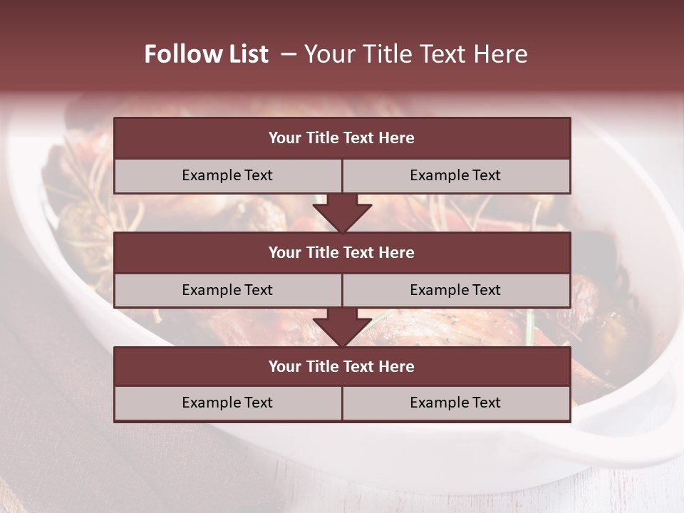 Dish Meat Close Up PowerPoint Template