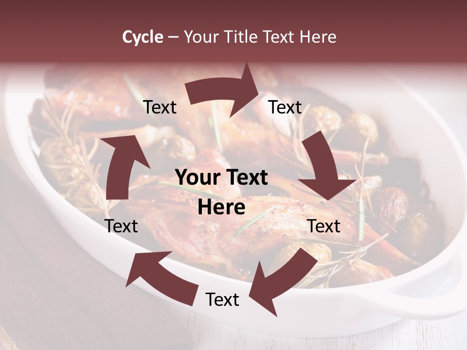 Dish Meat Close Up PowerPoint Template