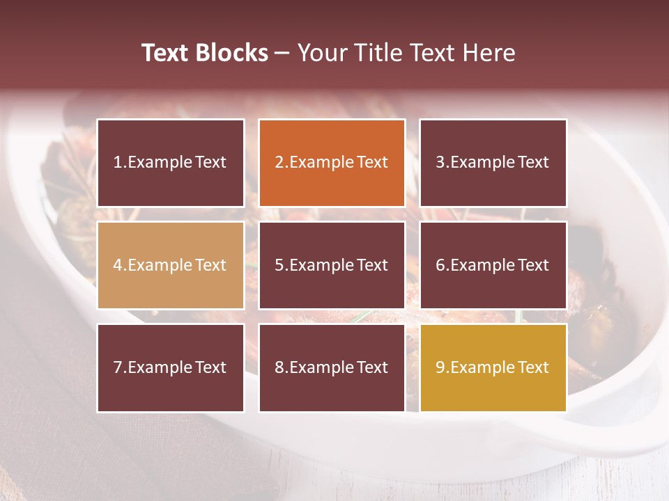 Dish Meat Close Up PowerPoint Template