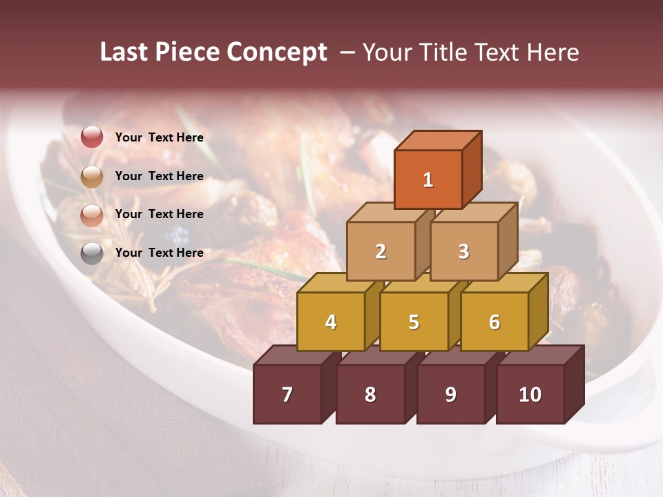 Dish Meat Close Up PowerPoint Template
