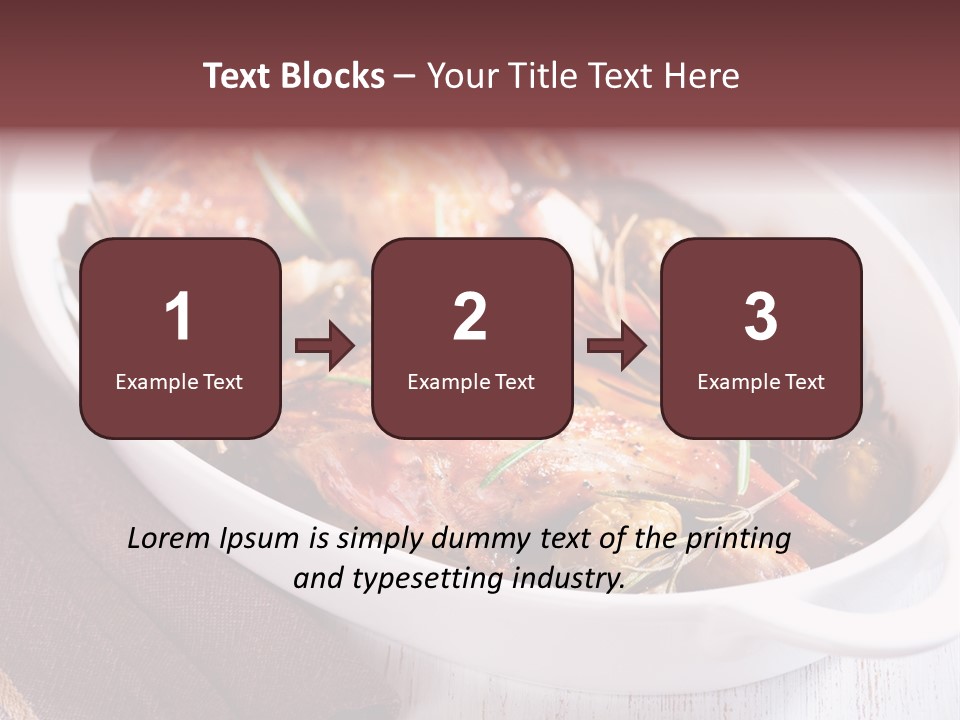 Dish Meat Close Up PowerPoint Template