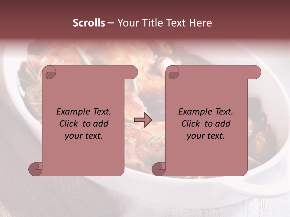 Dish Meat Close Up PowerPoint Template