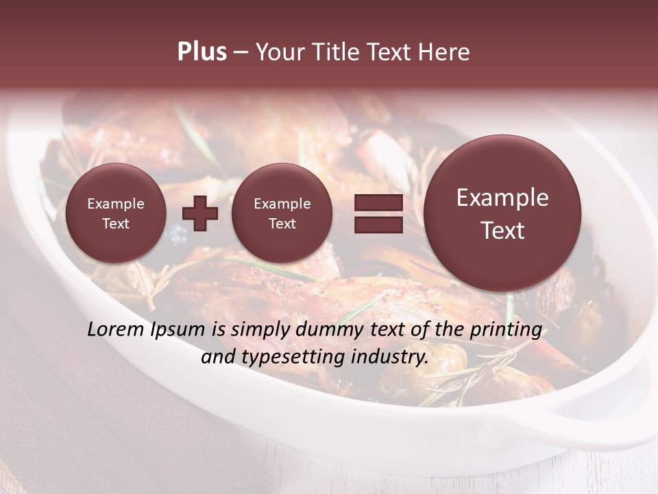 Dish Meat Close Up PowerPoint Template