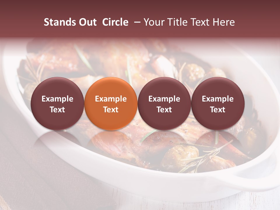 Dish Meat Close Up PowerPoint Template