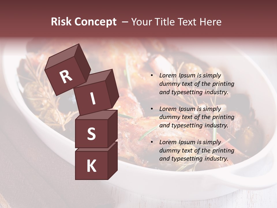 Dish Meat Close Up PowerPoint Template