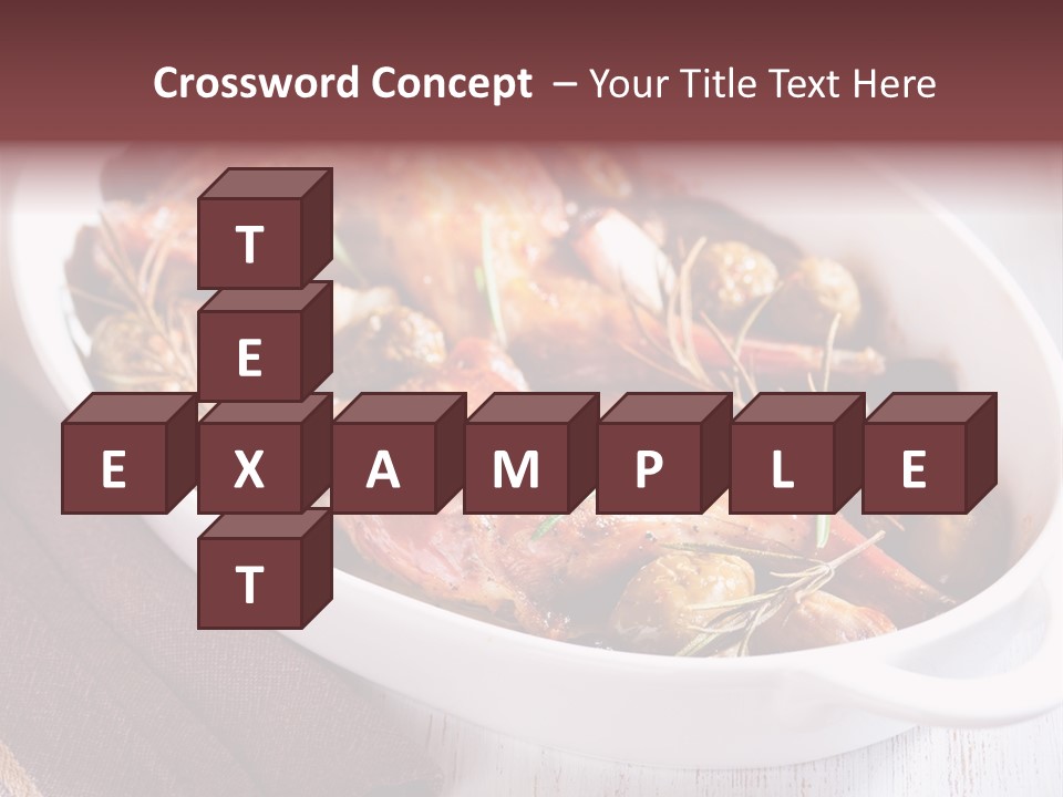 Dish Meat Close Up PowerPoint Template