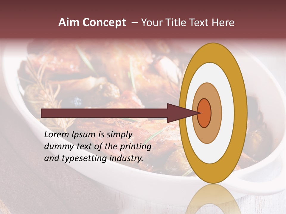 Dish Meat Close Up PowerPoint Template