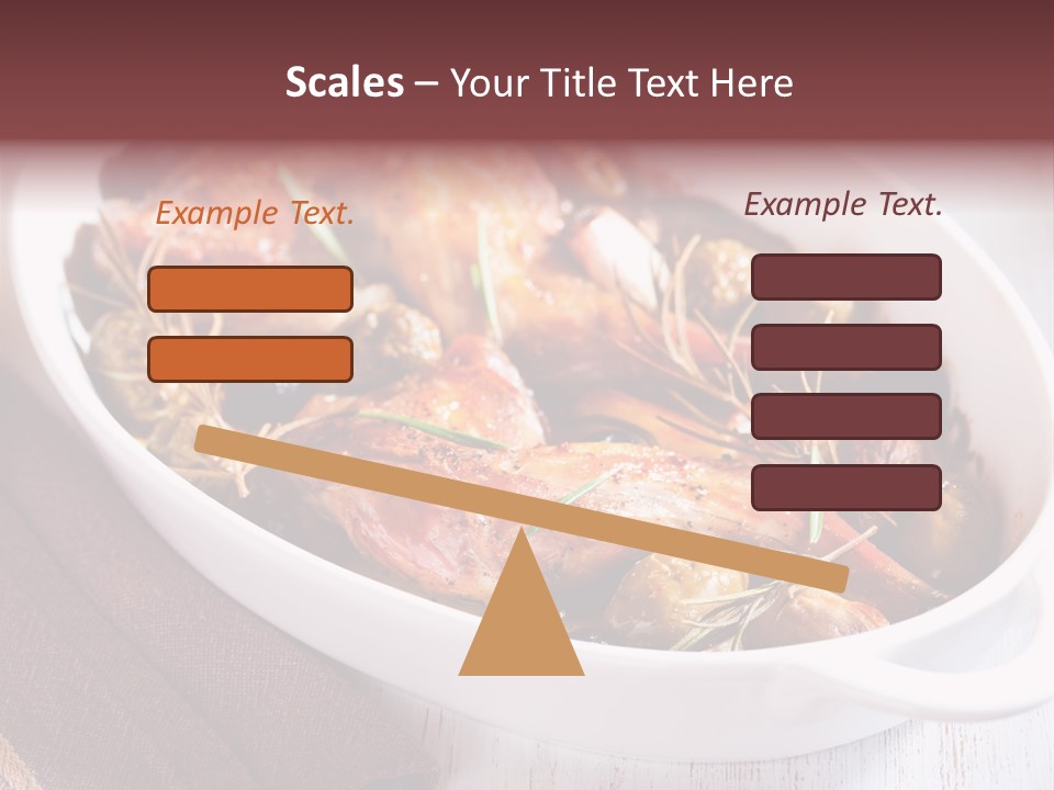 Dish Meat Close Up PowerPoint Template