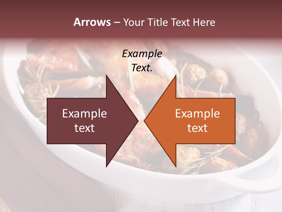 Dish Meat Close Up PowerPoint Template