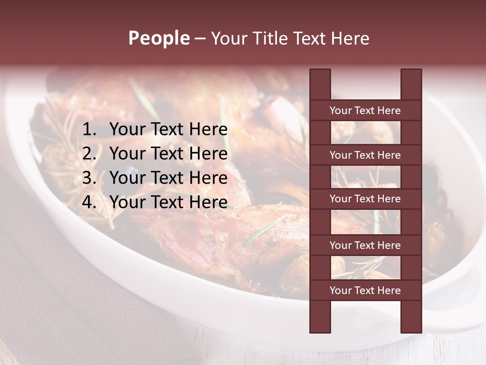 Dish Meat Close Up PowerPoint Template