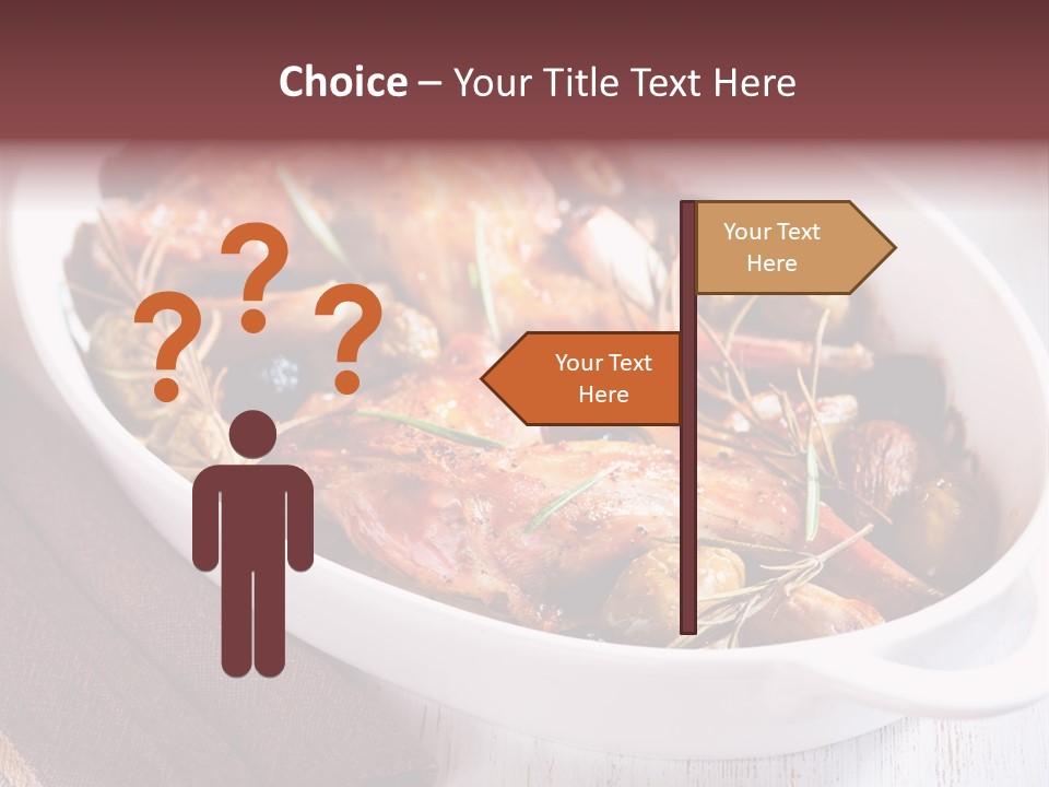 Dish Meat Close Up PowerPoint Template