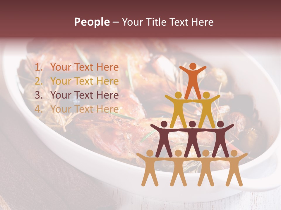Dish Meat Close Up PowerPoint Template
