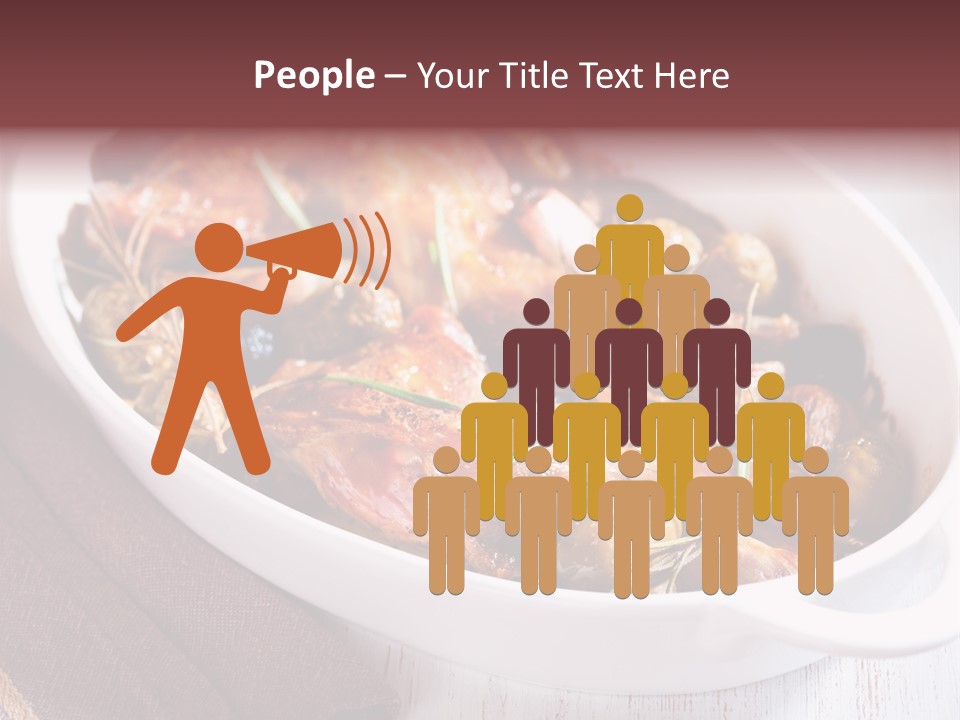 Dish Meat Close Up PowerPoint Template