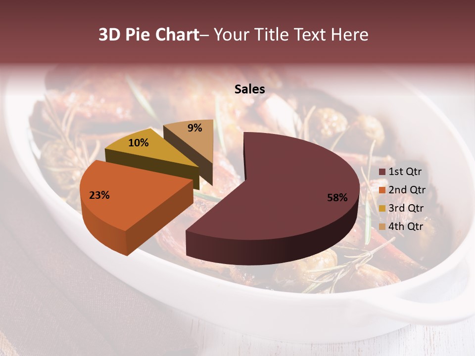 Dish Meat Close Up PowerPoint Template